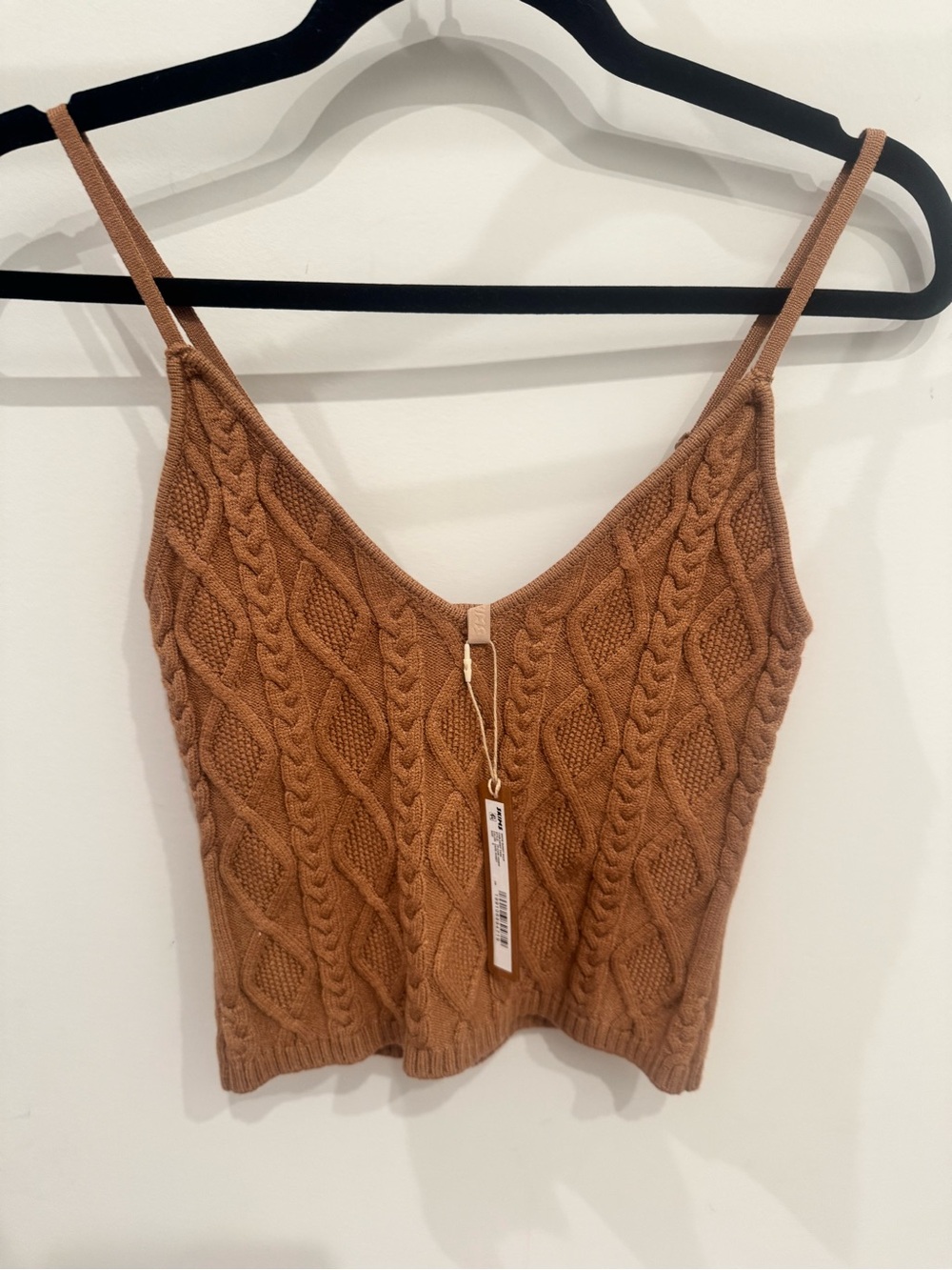 NWT!! Skims snow bunny cable knit tank top - Dark Honey